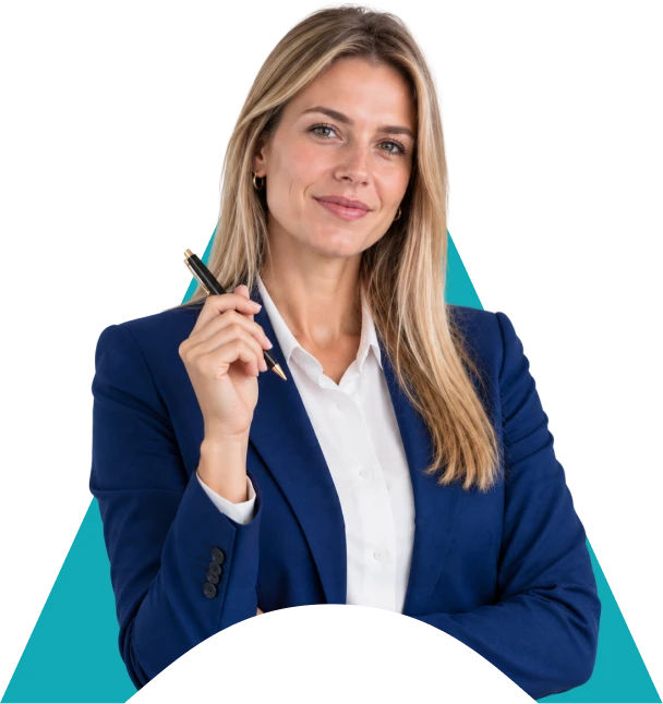 Consultora acompanhando a abertura da empresa pelo tablet
